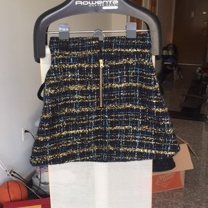 J Crew A line Tweed Mini Skirt